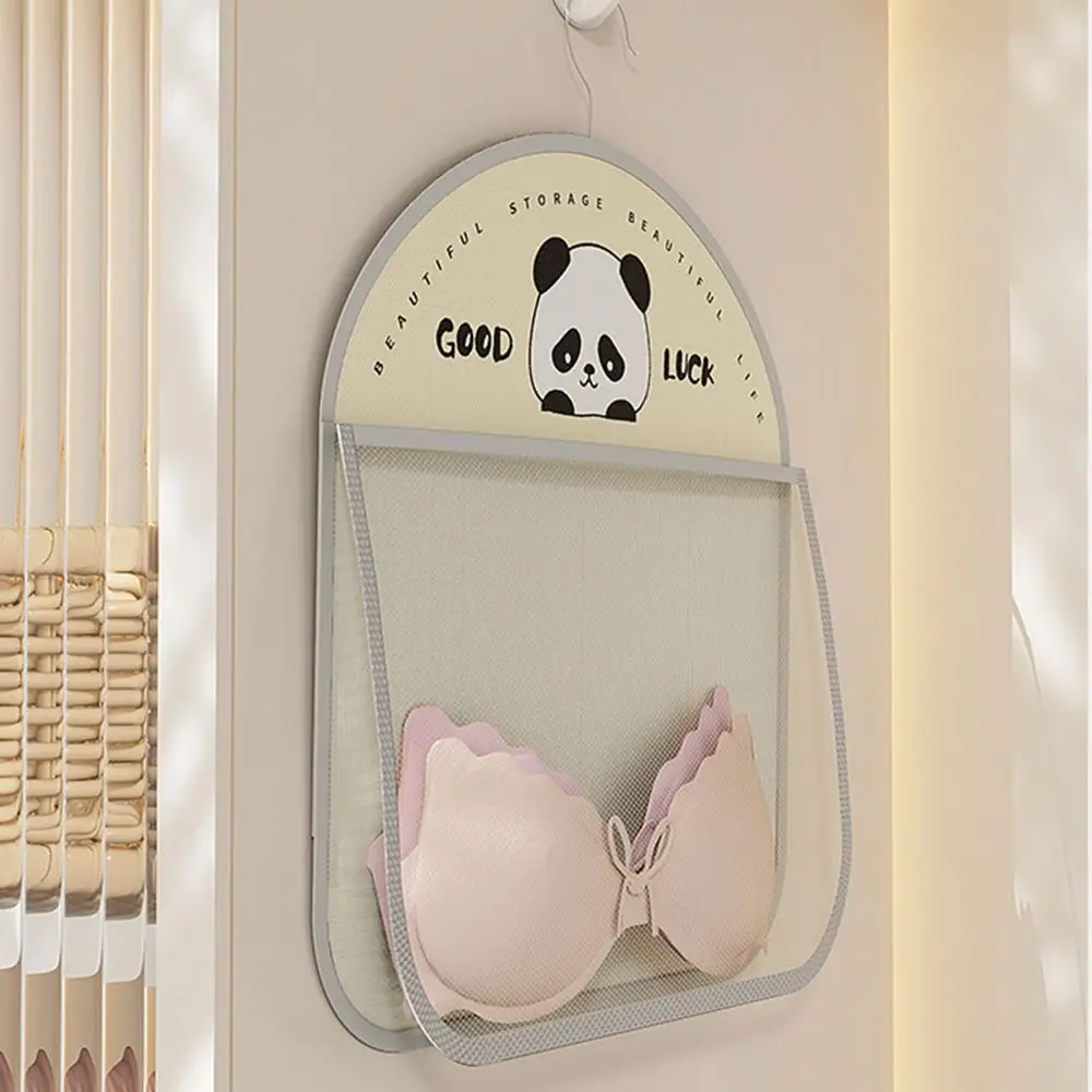 Multi-layer Hanging Storage Mesh Bag Wardrobe Organization Artifact Large Capacity Socks Storage Bags Multi-function Panda 4