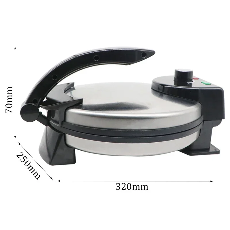 220V/1500W Electric Stainless Steel Automatic Crepe Maker 12-Inch Non-Stick Crepe Tortilla Quiche Maker With Temperature Control 4