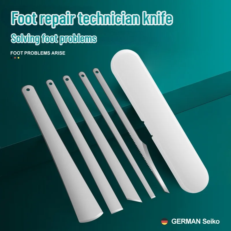 Foot Toenail Repair Knife Set Remove Dead Skin Calluses Exfoliate Manicure Care Tools Feet Nail Ingrown Cuticle Scraper manicure pedicure tools