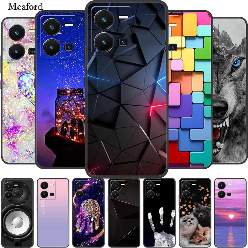 Custodia Di Lusso Per Vivo X80 Lite Cover Posteriore Morbida In Silicone Tpu Per Vivo X80 Lite X 80 Lite Funda Per Vivox80 Lite Love Coque