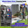 Electric Lawn Mower Cordless Handheld Grass Trimmer Length Adjustable Cutter Household Garden Tools For Makita 18V Battery 6