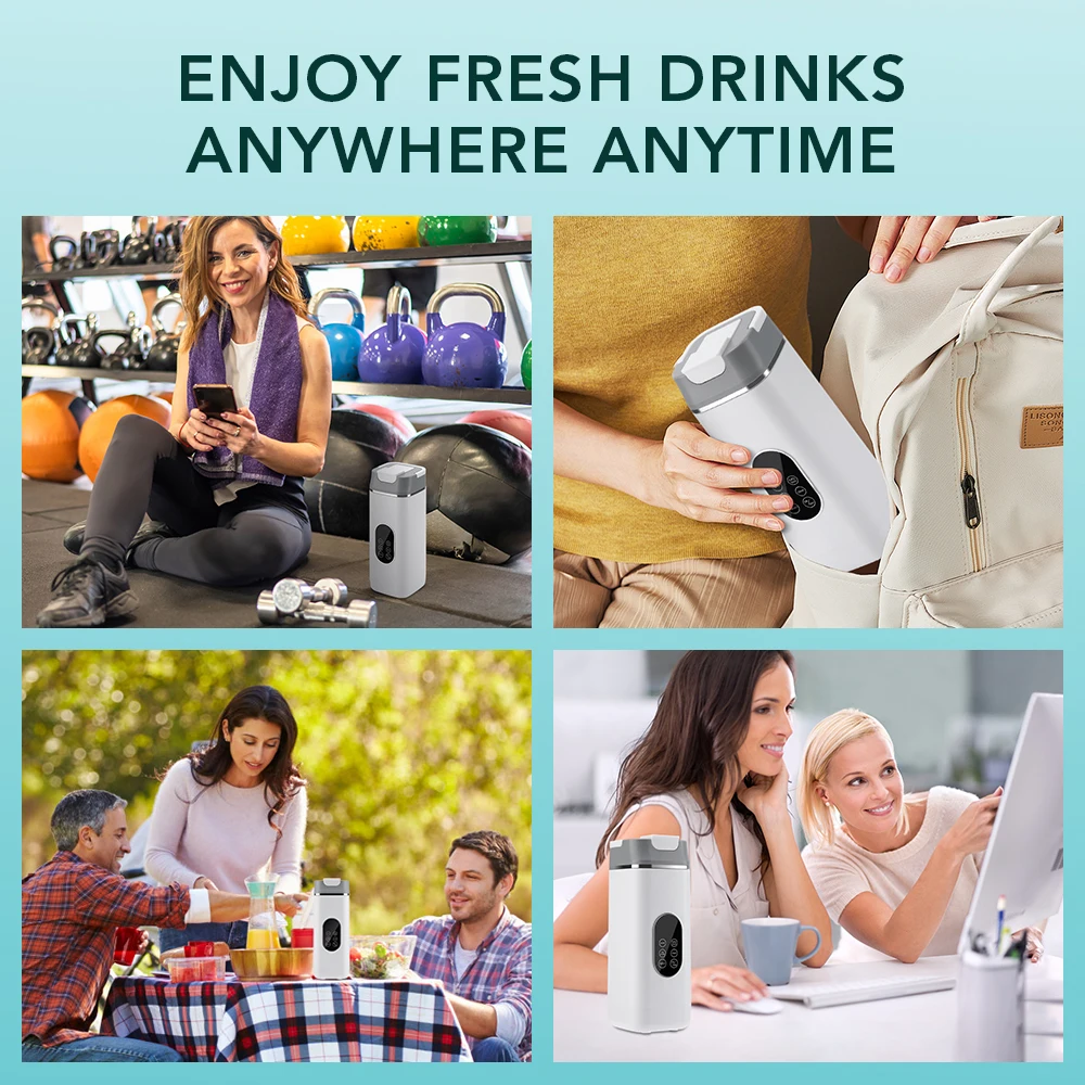Cordless LED Juicing Blender Cup