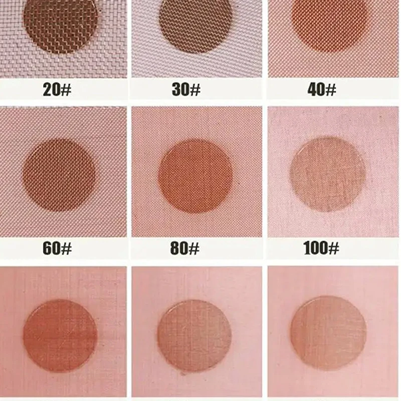 1 pcs 10~200 mesh copper mesh thickness shielding cloth filter dry sieve signal sieve metal copper laboratory supplies copper mesh screen