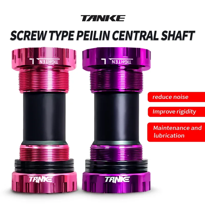Bicycle Bottom Brackets Adapter TANKE-BB68 BB92-73mm Bicycle Crank Middle Axle Type MTB Road Bike Central Axis 1.37/24mm Sealed Peilin