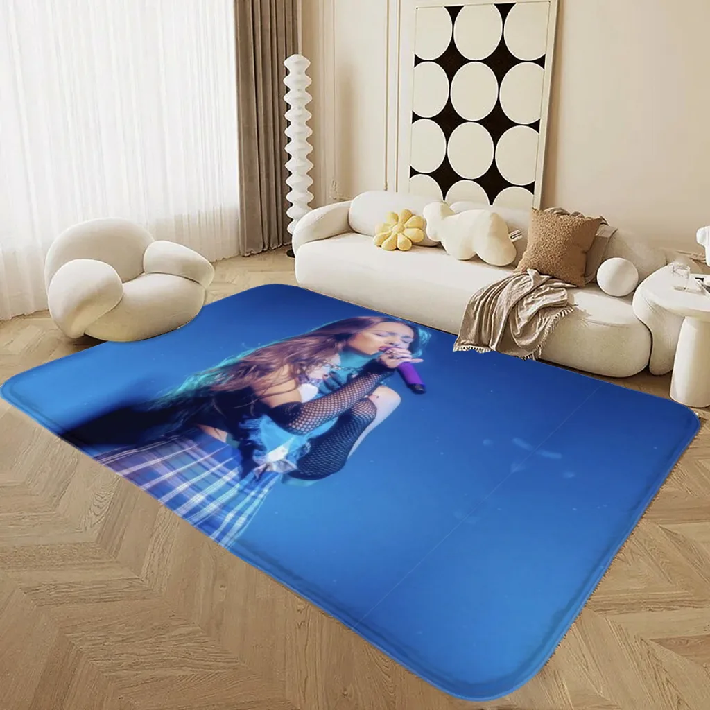 

Olivia Rodrigo Living Room Rug Carpet Flannel Slip Mat Aesthetic Room Decoration