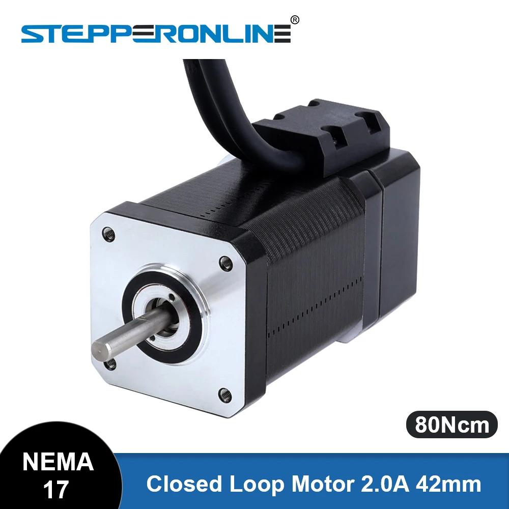 STEPPERONLINE-Nema-17-Closed-Loop-Stepper-Motor-80Ncm-2-0A-with-Encoder ...