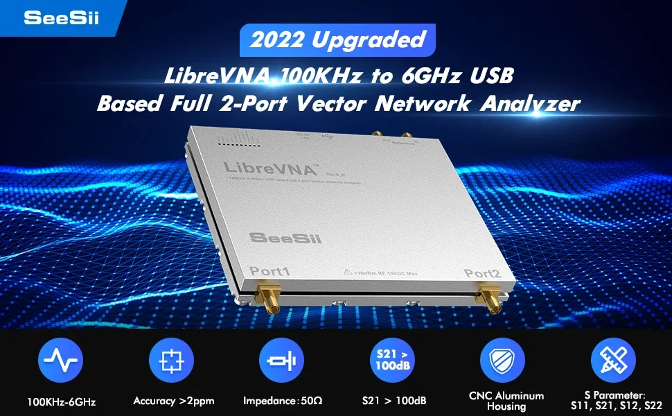 LibreVNA 100kHz-6GHz Vector Network Analyzer Profesional NanoVNA Antenna Analyze