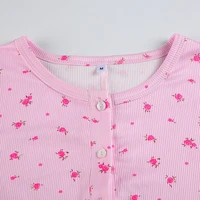 Women's Short Jumpsuits Slim Fit Stretch One Piece Yoga Playsuits Romper Sexy Fitness Female Pink GYM O Neck Bottons Sportwears - Image 6