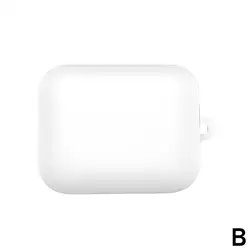 Protective Soft Silicone Case for Wireless Earbuds - Anti - Fall, Easy Carry (WHITE)
