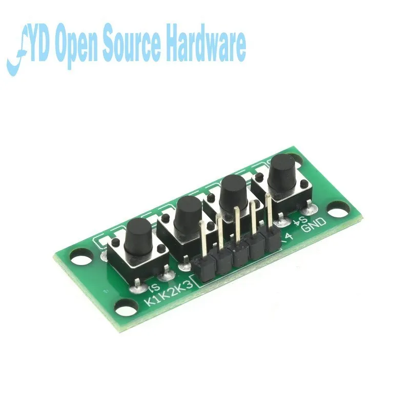 DIY Kit 1x4 4 Independent Key Button Keypad Keyboard Module Mcu For Arduino Student Class Design Graduation Project Experiment