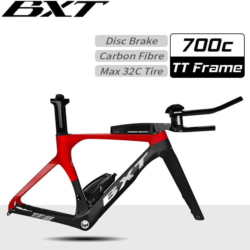 BXT Full Carbon TT Bike Frame Disc Carbon Frame Racing Cycling