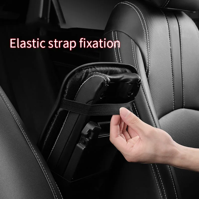 Premium Leather Car Armrest Cushion & Console Cover Pad