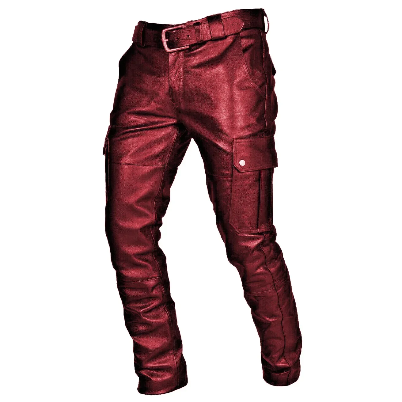 Pantalon Motard Cuir Noir Homme Zayn Leather - Rembourré, Doublé, Style Jean