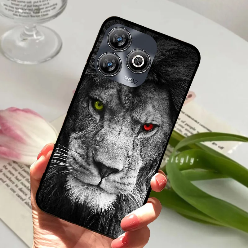Cool Wolf Lion Luxury Silicone Soft TPU Phone Cover