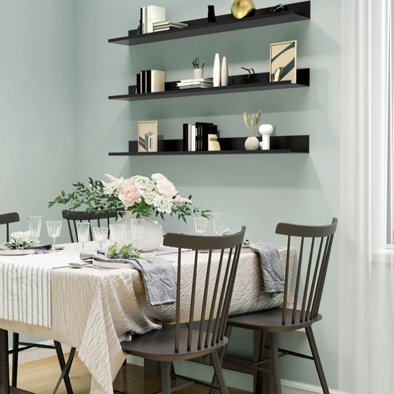 Aluminum Alloy Living Room Floating Shelves No Drilling Bedroom Decoration Wall Shelves Bathroom Shelf Books Plants Ledge 5