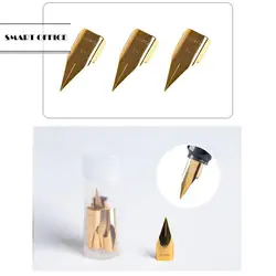 10PCS Fountain Pen Nib Universal Nib Fits Most Fountain Pen 0.38mm Gold Student Writing Tools Replacement Nibs Learning Tools
