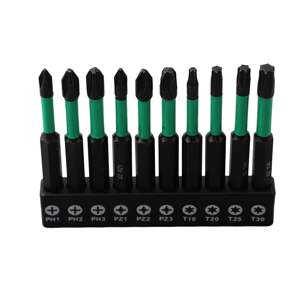 

10 шт., насадки для отвертки PH1/PH2/PH3/PZ1/PZ2/PZ3/T10/T20/T25/T30