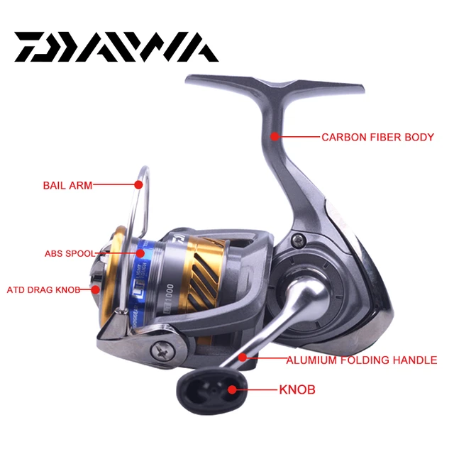 Original DAIWA 2020 LAGUNA LT Spinning Fishing Reel 3BB Gear Ratio 5.2/5.3  Metal Light Weight Spool Saltwater Wheel Fishing Reel - AliExpress