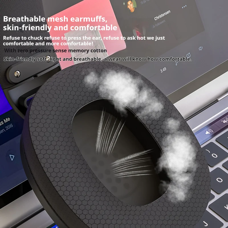 Smailwolf L80 Wireless Bluetooth Tri-Mode Gaming Headset Pc Laptop Tablet Over-Ear Headphones With Microphone Lightweight Design