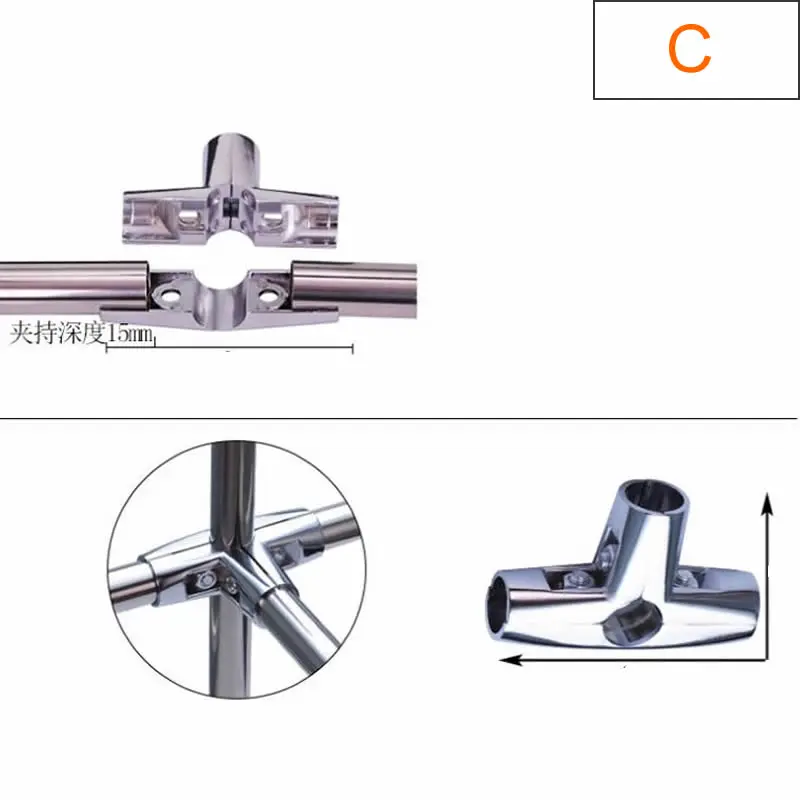 Alloy Tube Connector for 25mm 32mm Diameter Tube Pipe Clamp DIY Clothes Display Rack Indoor Bright Surface pipe fitting,hose pipe fitting,water pipe fitting