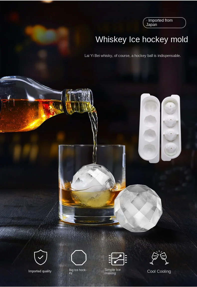 Wholesale Eco Food Grade Giant Ice Cube Tray Mold with Lid Macallan Ice  Ball Maker for Whiskey Cocktail - China Ice Tray and Ice Maker price