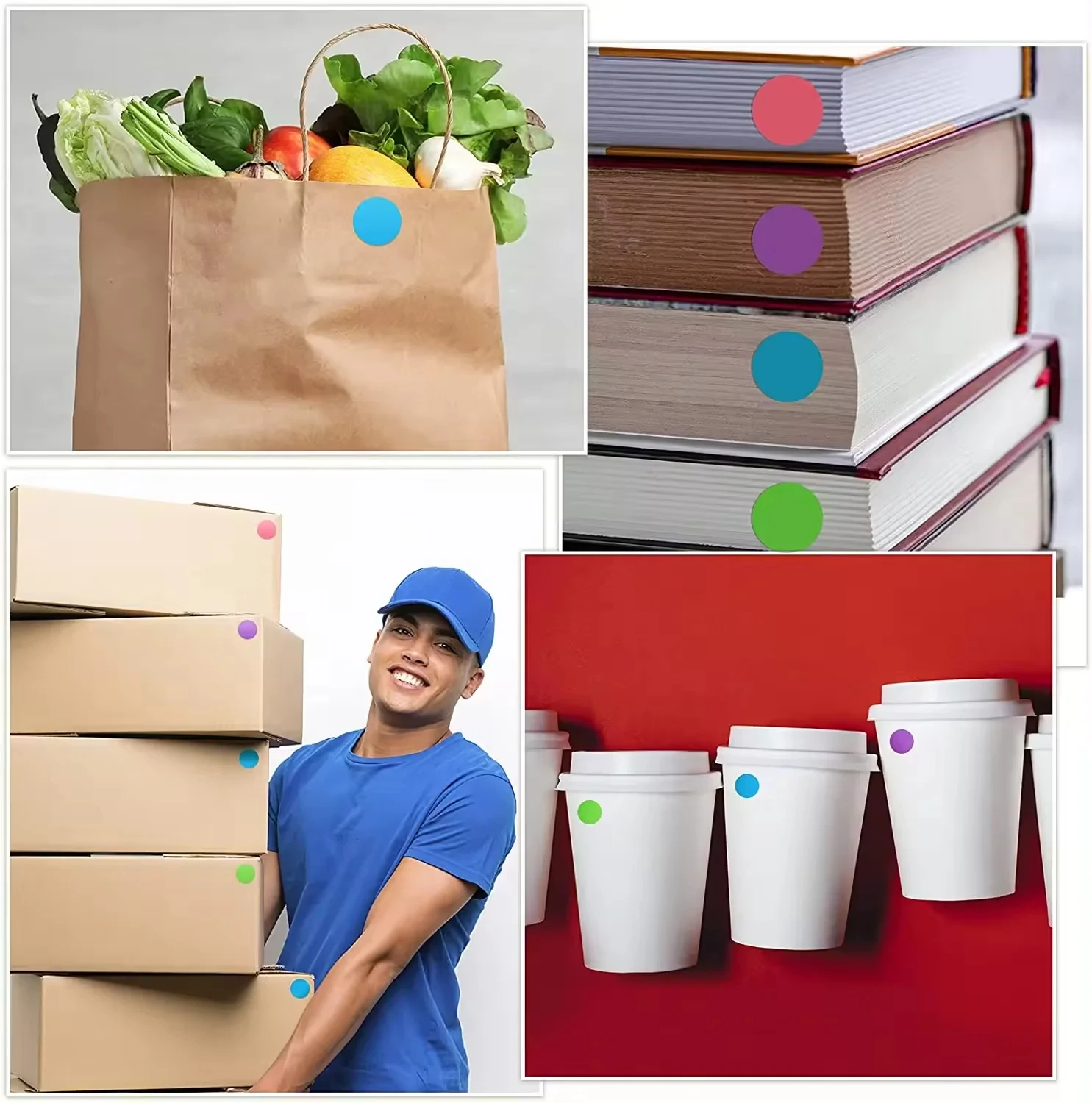 2인치 열전사 라벨 용지 원형, 가정 및 사무실용으로 이상적이며, 소규모 사업체의 의류 우편 발송에 적합합니다.