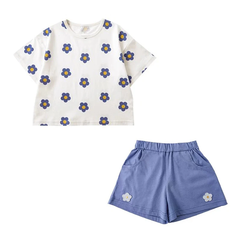 

NIGO Children's Summer Printed T-shirt Cotton Shorts Suit #nigo31123