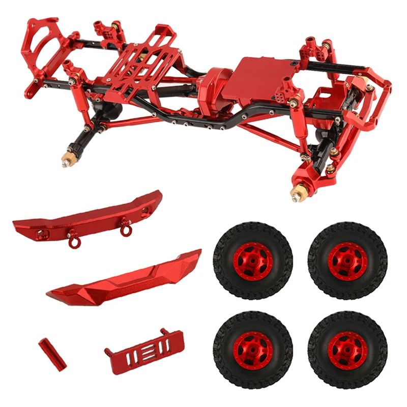 

Aluminum Alloy Assembled Frame Chassis Kit For Axial SCX24 AXI00006 Bronco 1/24 RC Crawler Car Upgrade Parts