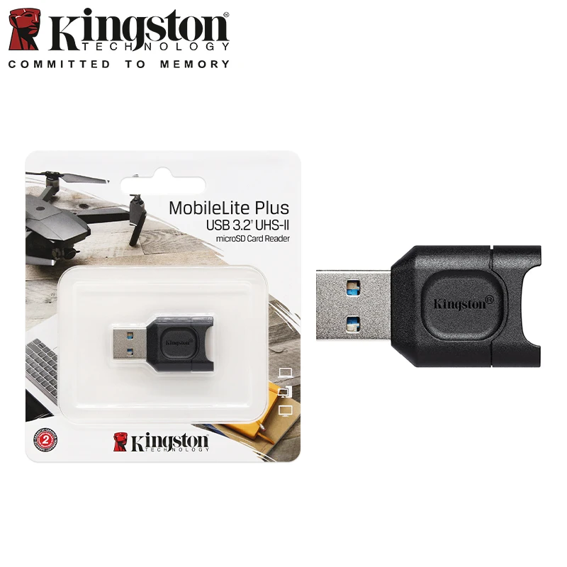 Lecteur De Carte Kingston MobileLite Plus MLP – USB 3.2, SD/SDXC (Neuf)