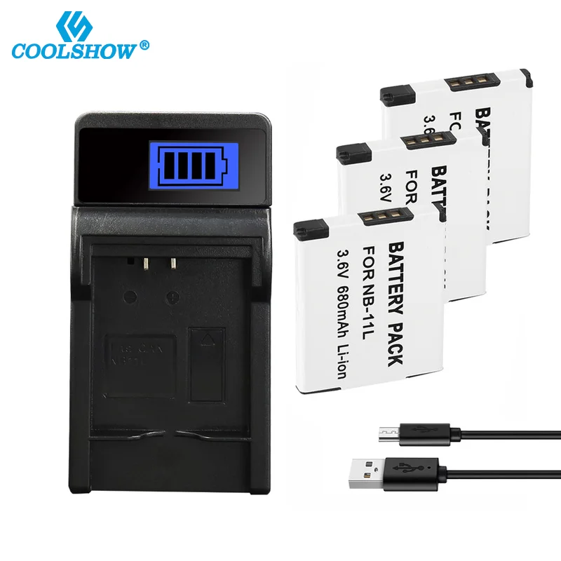 Nb-11L Nb 11L Batteria Per Canon A2600 A2300 È A2400 A3500 A4000Is Ixus 125 132 140 240 245 265 Hs Nb11L Fotocamera 155 Mah