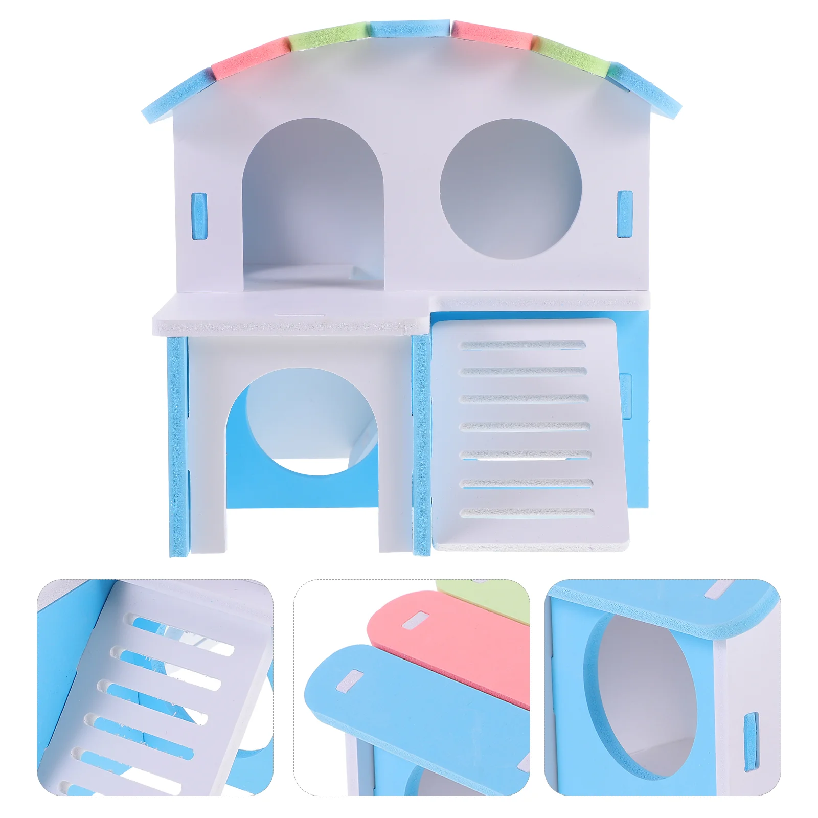 

Chinchilla Cage Accessories Hamster Villa Wooden Playset Guinea Pig Houses and Hideouts