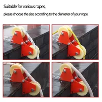Aerial Work Save Effort Rope Puller Cable Retractor Protector Labor-saving Foldable Wall Corner Rope Pulley Crane Line Collector 1