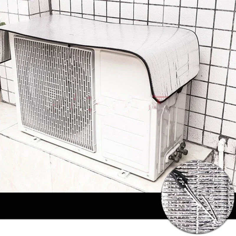 Outdoor Rainproof Air Conditioning Cover Air Conditioner Waterproof Dust Cover Washing Anti-Dust Anti-Snow Cleaning Bag 100*50cm - 3