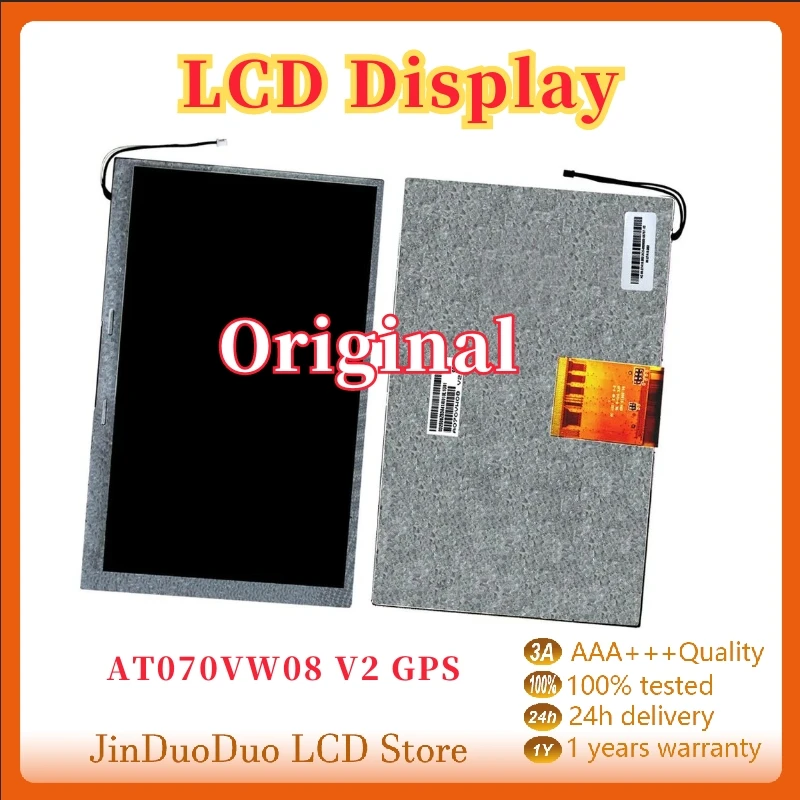 

Original LCD screen AT070VW08 V2 GPS LCD Display Replacement panel Replacement With Free Tool