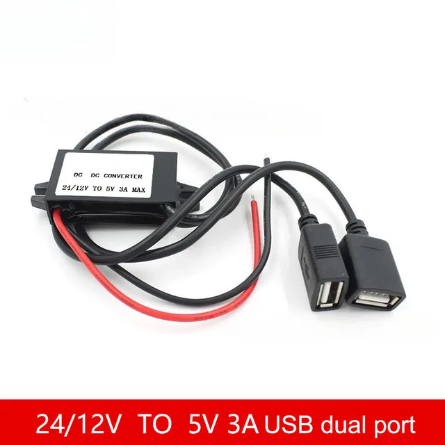 USB C Konverter Mini 12 V-24V bis 5 V 3a Out Autotelefon Ladegerät Adapter  DC DC Step Down Stromrichter 12 Volt bis 5 Volt Mikro - AliExpress