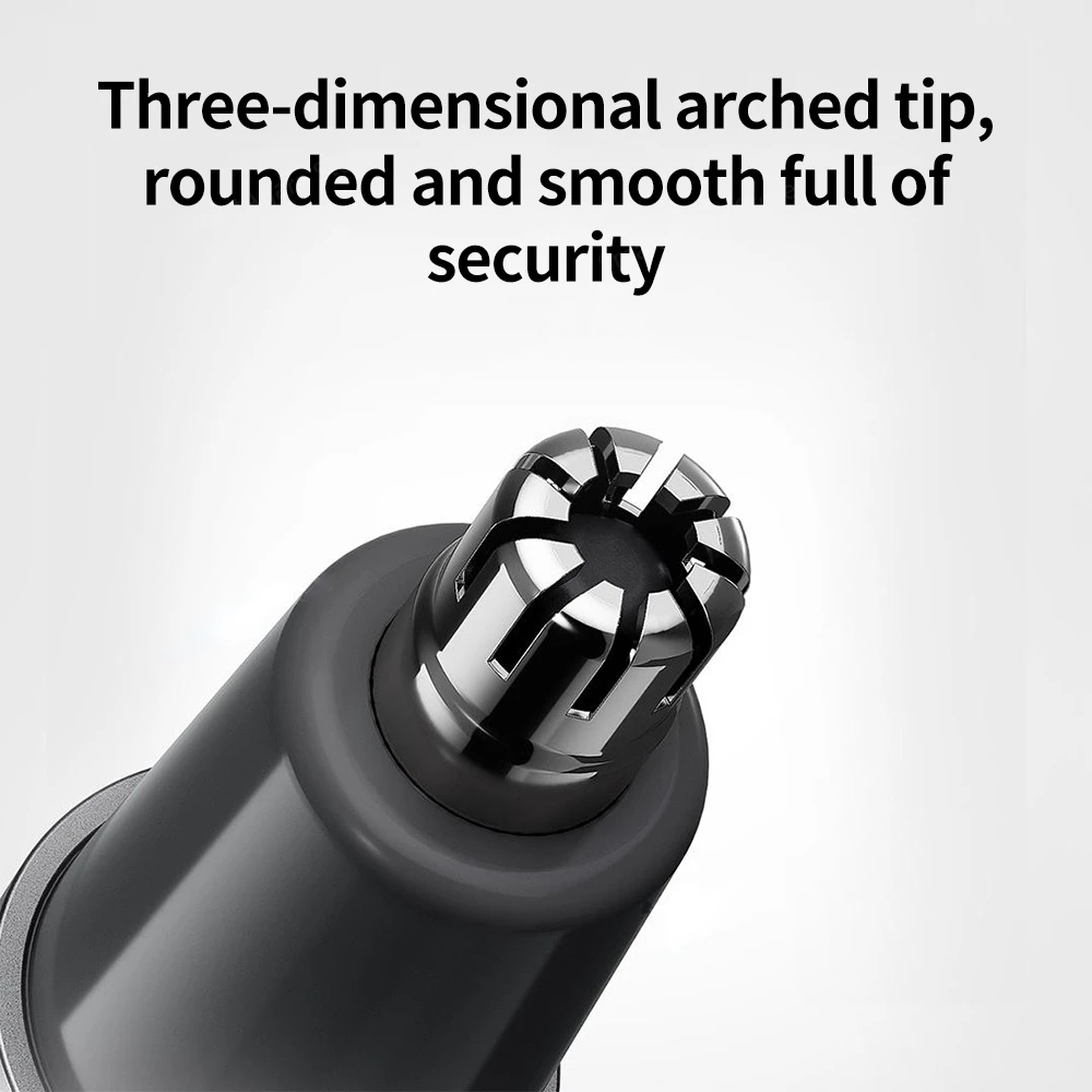 Xiaomi Mijia Electric Nose Hair Trimmer Removable Antibacterial Blade Hidden Protective Cover IPX5 Waterproof Type-C Charging 3