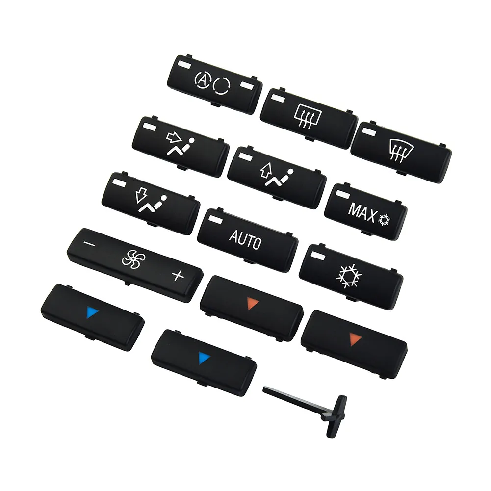 

Practical Useful Durable New Ac climate control 14pcs Black Car Cover Interior Parts Protector Set Accessories