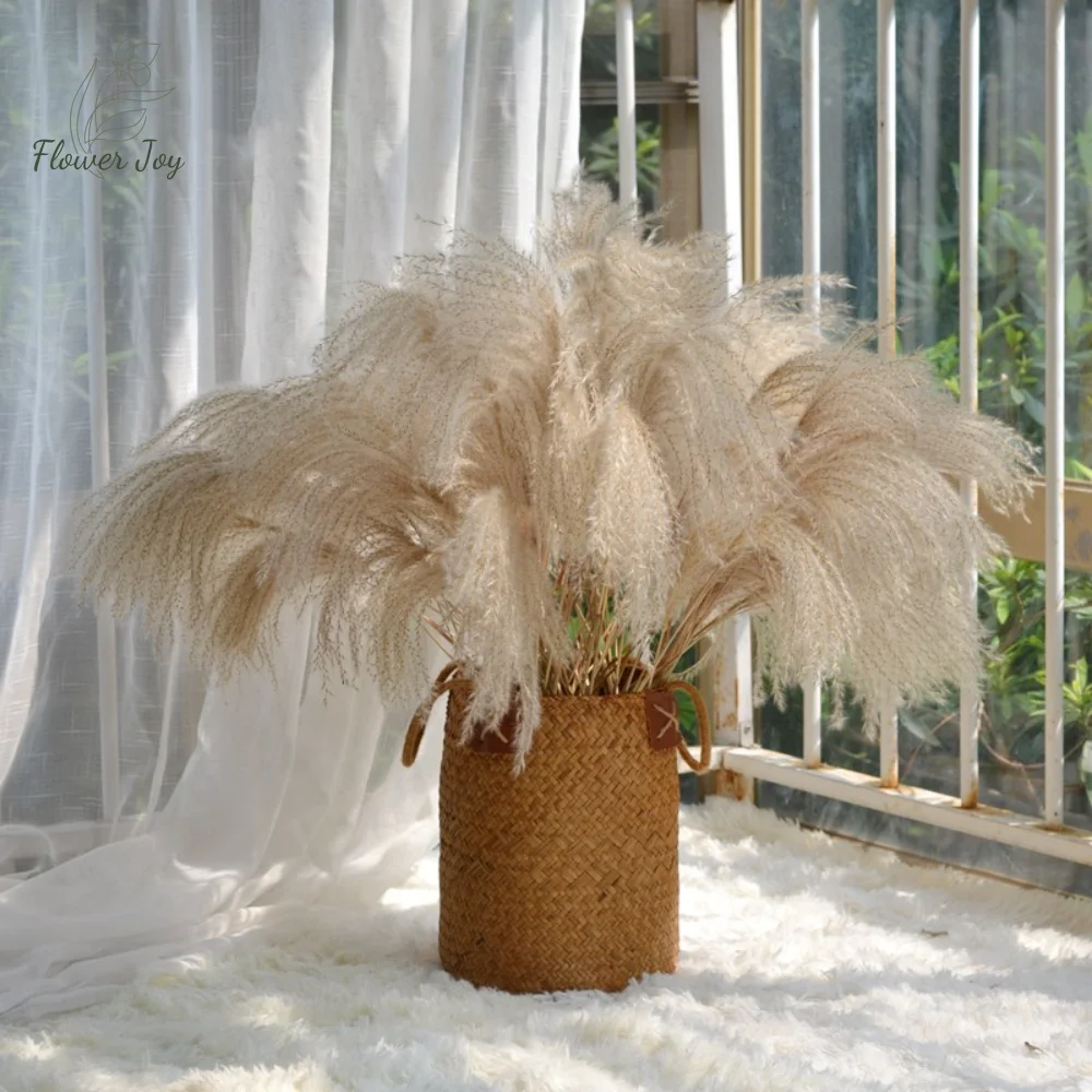 

Natural Dried Flower Pampas Grass Wedding Party Decoration Diy Bouquet Fluffy Artificial Plants Home Decor Valentine's Day Gift