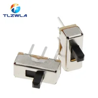 20Pcs SS12D00 Interruptor On-Off Mini Slide Switch 3pin 1P2T 2 Position High Quality Toggle Switch Handle length:3MM/4MM/5MM/6MM - Image 3
