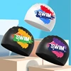 High Elastic Silicone Swim Cap for Adults Teens Long or Short Hair 3D Ergonomic Design Waterproof Swimming Cap Swim Pool Hat 2