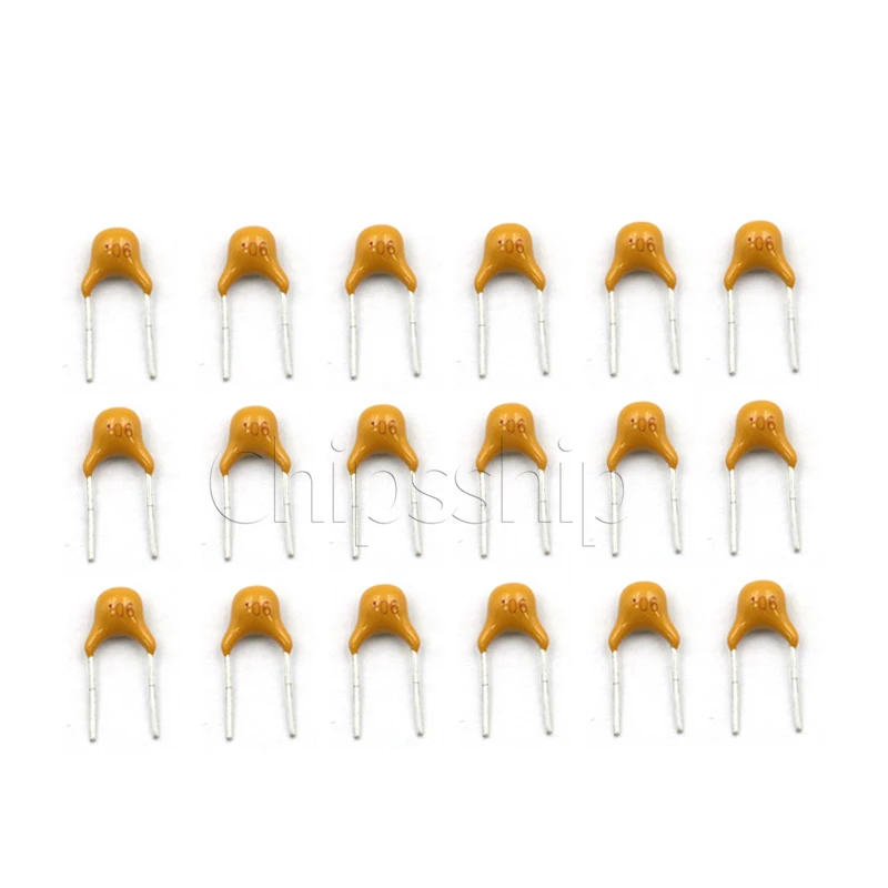 Monolithic Capacitor 10UF 106 1066m 50V 20_ Pin Distance 5.08mm Capacitor (5pcs)