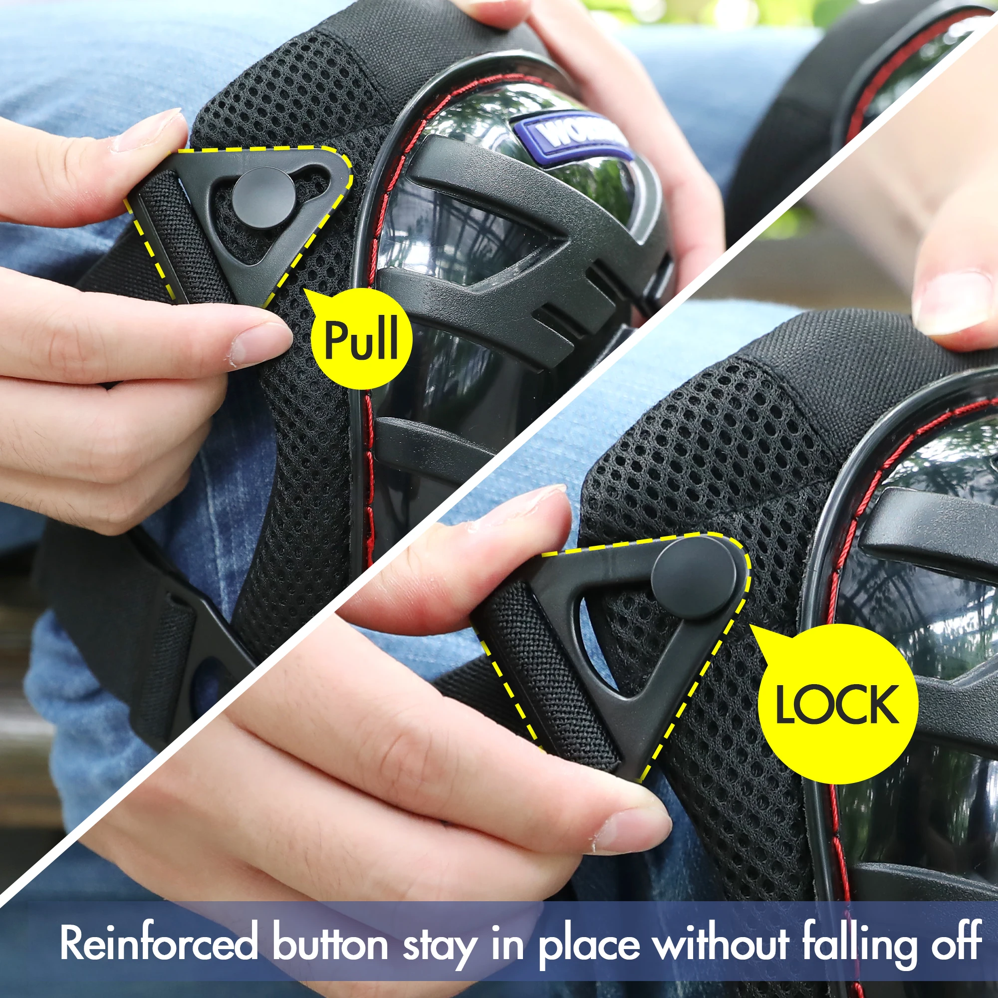 Description Picture 5 of itemWORKPRO 1 Pair Gel Knee Pads EVA Adjustable Straps Padding Professional Protective Gears for Garden Working Protection Equipment