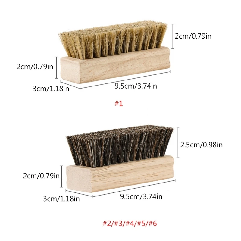 Soft Bristle Multifunctional Cleaning Brush Wooden Handle Shoe Cleaning Brush Laundry Brush Household Cleaning Tools 6