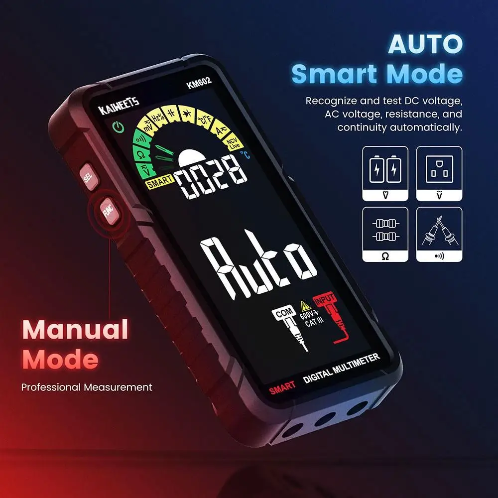 スマートクランプ メーター AC/DC 電流 電圧 温度 NCV 測定 突入電流
