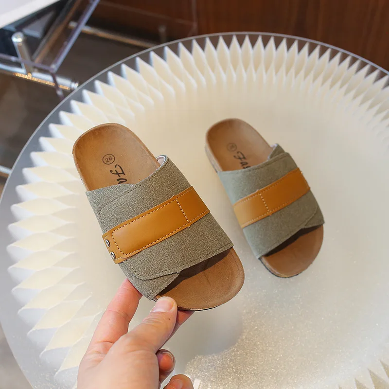 Children Slippers Summer Boys Girls Casual Flip-flops Flat Bottom Non-slip Beach Slippers Kids Outdoor Fashion Sandals Тапочки 2