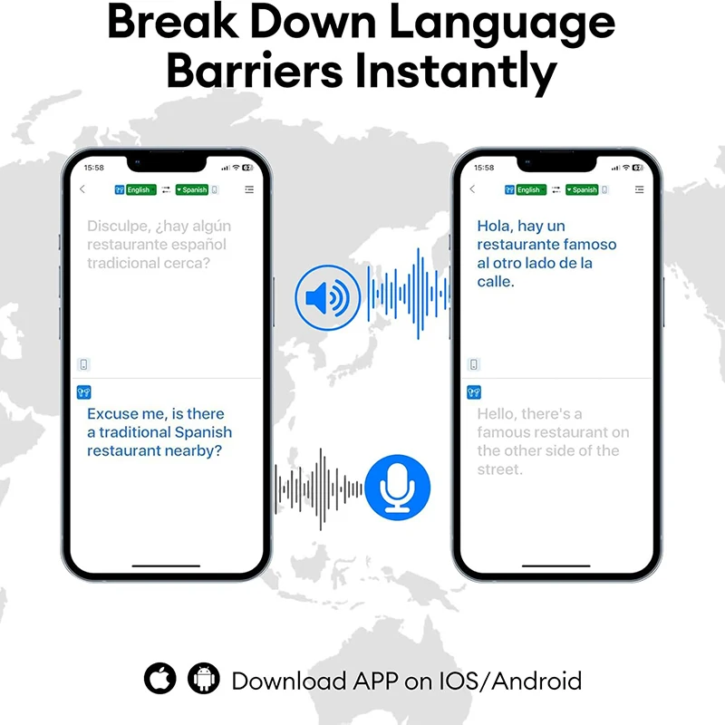 PAXA OpenAirUltra AI Translation Real Time 3-in-1 Translator Earbuds 145 Languages & Accents Bluetooth 5.4 Translating_voghion.com