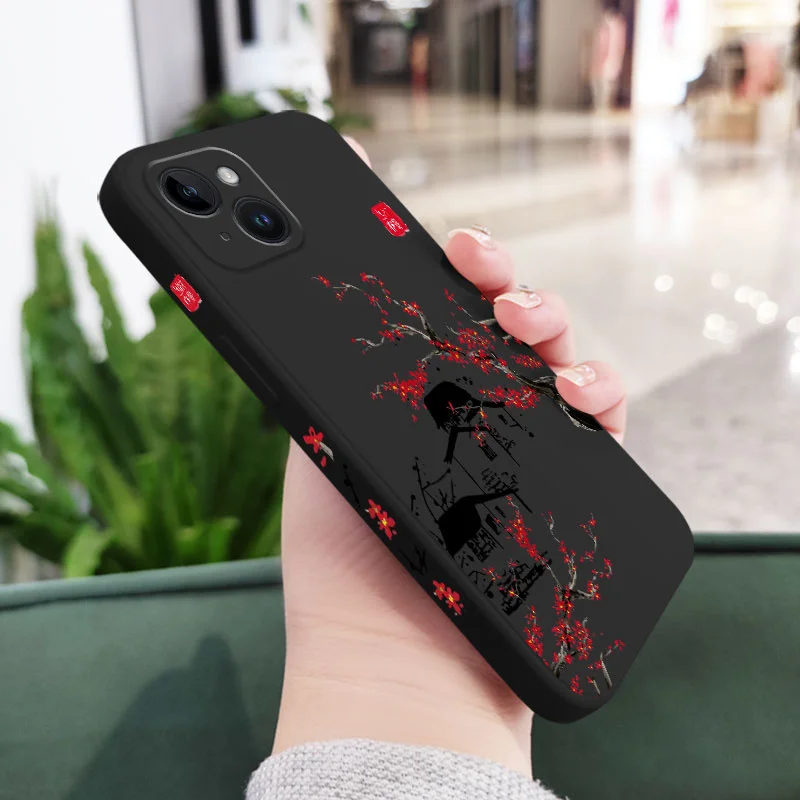 thumbnail image 1 of Funda de silicona para iPhone 16, 15, 14, 13, 12, 11, X, XR, XS, SE2, SE2020, 8, 7, 6, 6S Plus, Pro Max Mini, 1 of 5