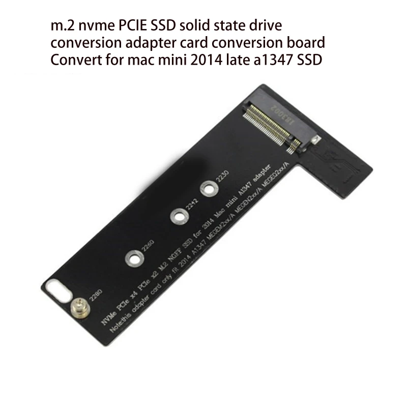 Card Support for Express NVMe for M.2 SSD Hard to Mac Mini 2014 Late A1347 MEGEN2 MEGEM2 MEGEQ2 Adap