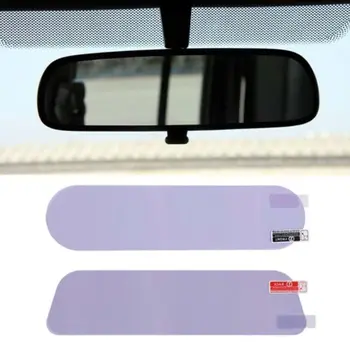 1 pz pratico pellicola per specchietto retrovisore interno auto pellicola antiappannamento impermeabile pellicola di sicurezza trasparente universale