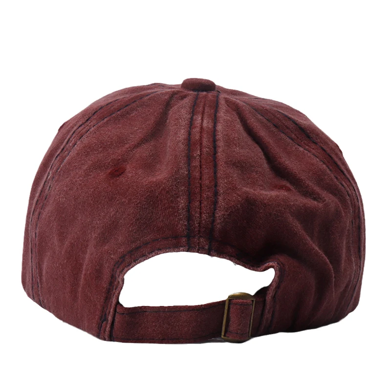 Cotton Casquette De Baseball Unisexe Vintage Distressed Snapback Trucker Hat Loisirs Sport Voyages Chapeau De Soleil (Bleu